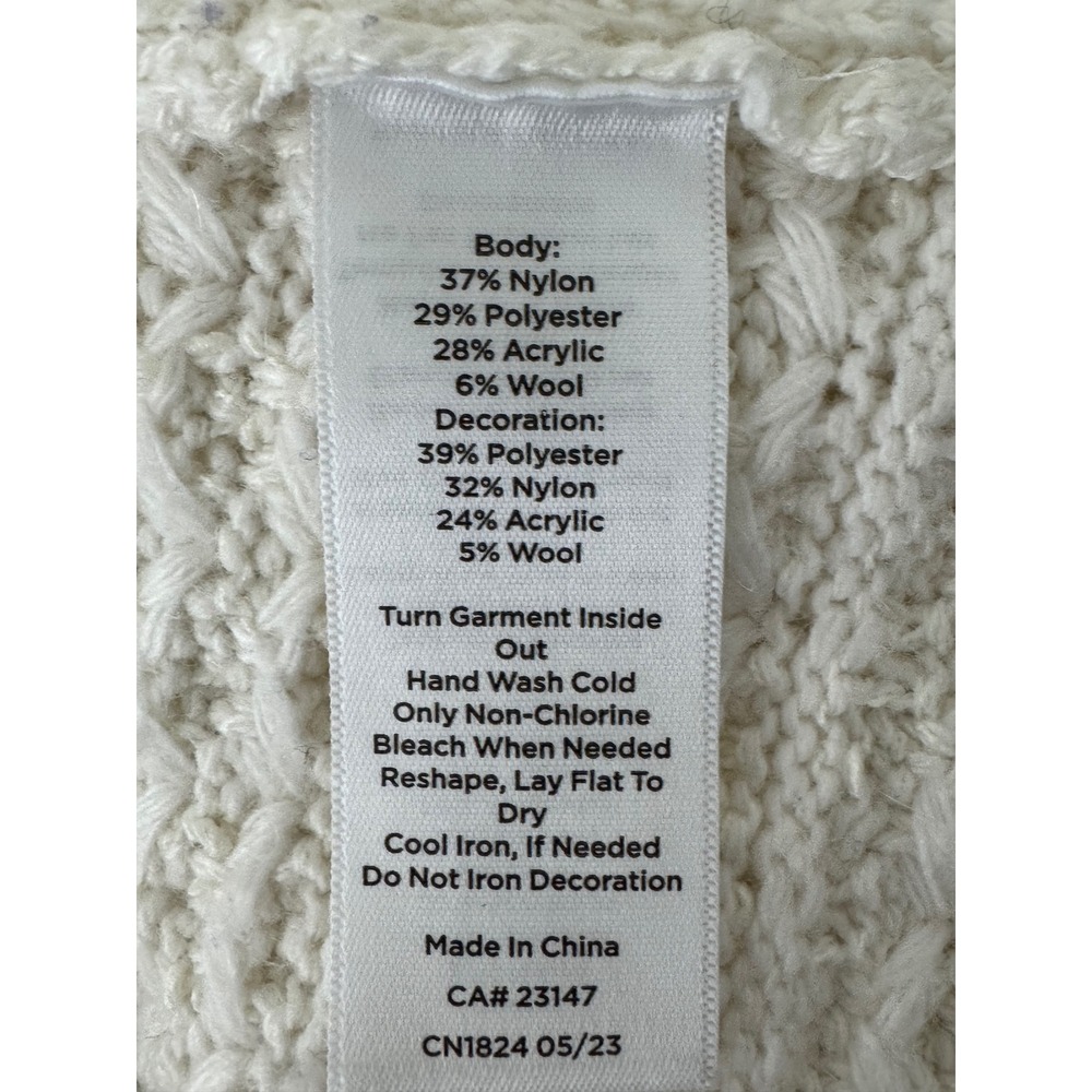 Talbots Tweed Lady Jacket White/Black Button Front Small - Picture 8 of 11